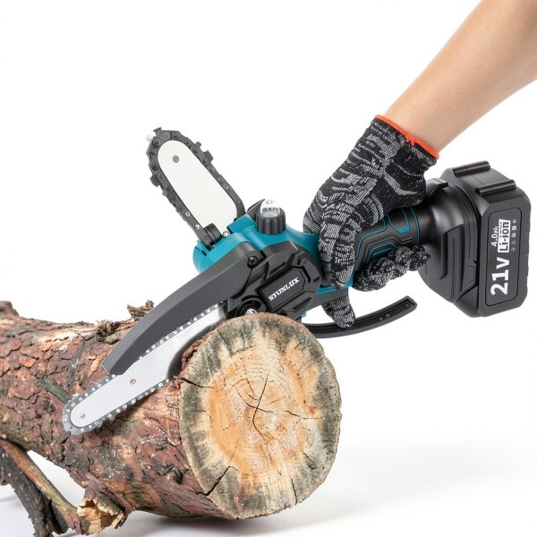 STUNLUX Electric Pruning Shears Telescopic Sk5 Steel Blades-4