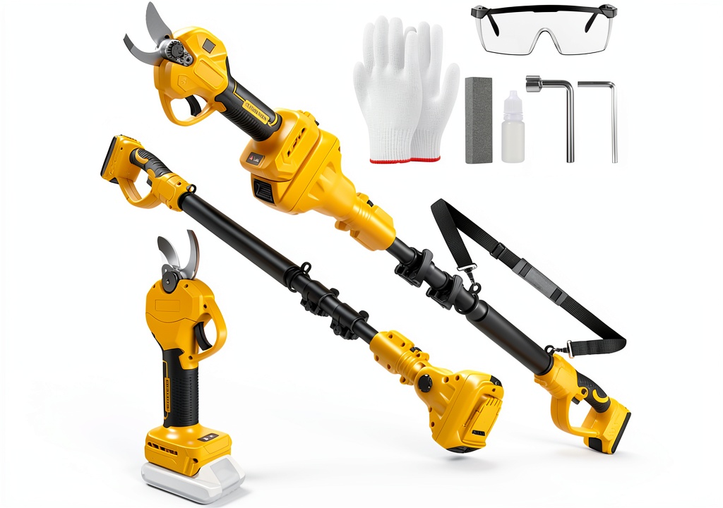 BROVR electric pruning shears in use on tree branches