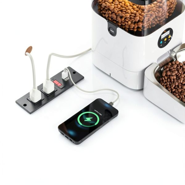DWVO Cat Litter Box Enclosure Furniture with Charging-3