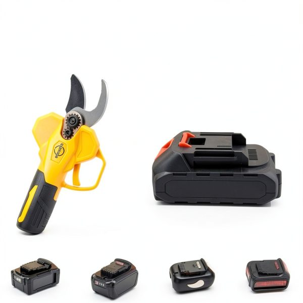 Struics Electric Pruning Shears Yellow Bypass Alloy Steel-4
