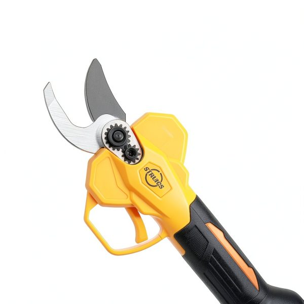 Struics Electric Pruning Shears Yellow Bypass Alloy Steel-1