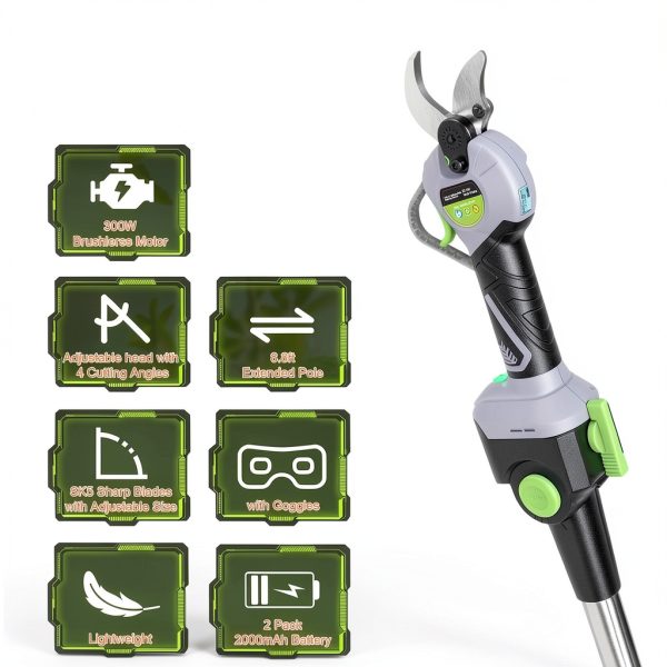 ITEFDTUTNE Electric Pruning Shears Brushless Motor SK5 Steel-4