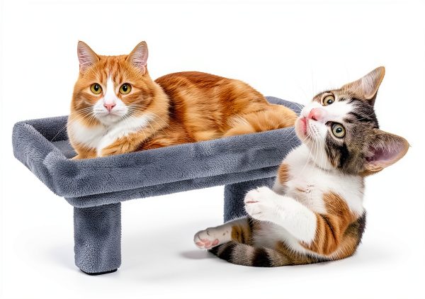 HavenlyYouth Cat Litter Box Enclosure Multi-Level Cat Tree-5