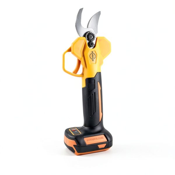 Struics Electric Pruning Shears Yellow Bypass Alloy Steel-2