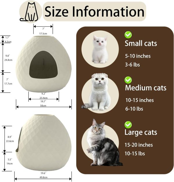 KFY Cat Litter Box Enclosure Resin Furniture Hidden Planter-4