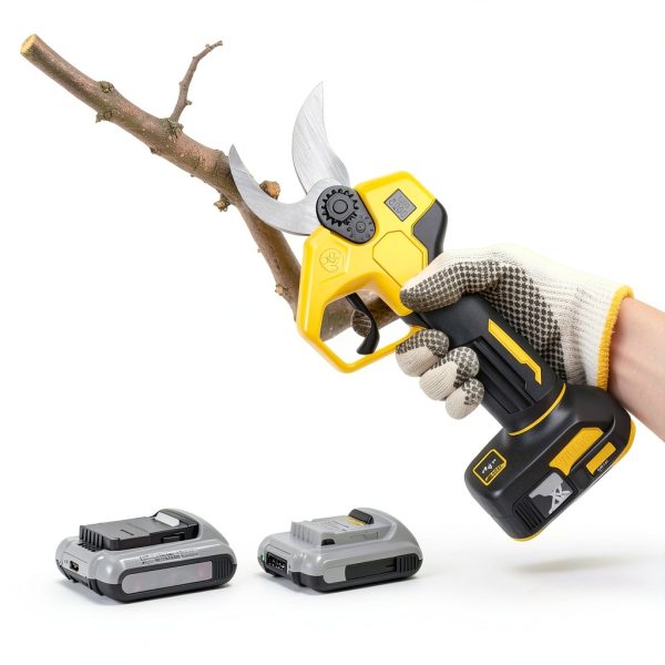 LEZZYRUCK Electric Pruning Shears Yellow Bypass Aluminum-4