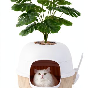 Apollo Cat Litter Box Enclosure Leak Proof Odor Control-0