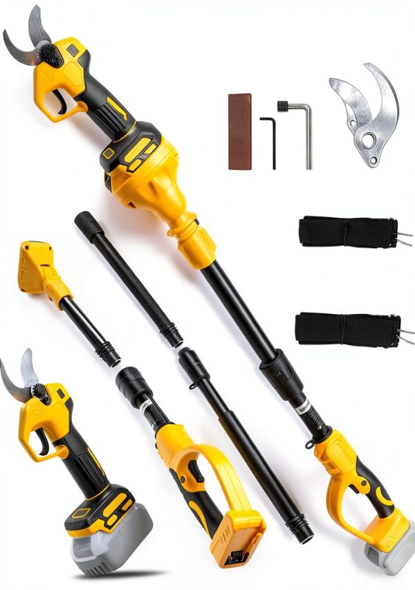 LEZZYRUCK Electric Pruning Shears Yellow Bypass Aluminum-0