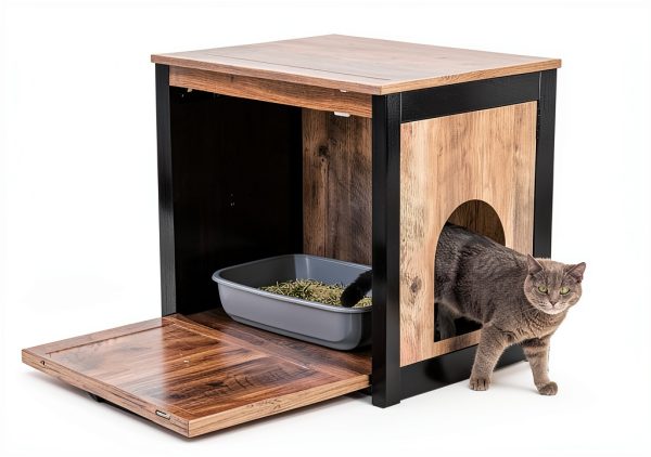 Cat Litter Box Enclosure by DWANTON Furniture Style-4