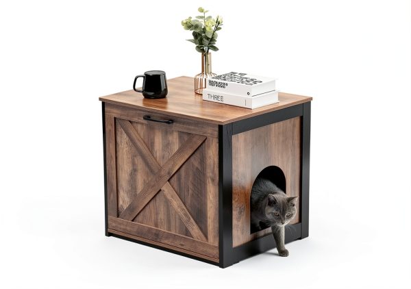 Cat Litter Box Enclosure by DWANTON Furniture Style-5